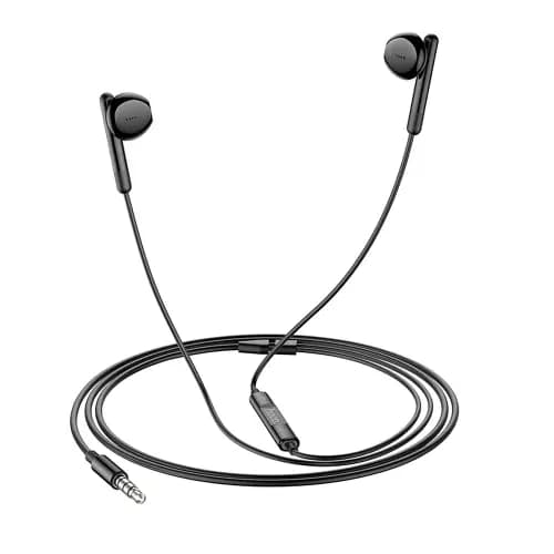 HOCO Auscultadores com Fio HOCO M93 com Microfone 3.5mm 1.2m Preto — Novo