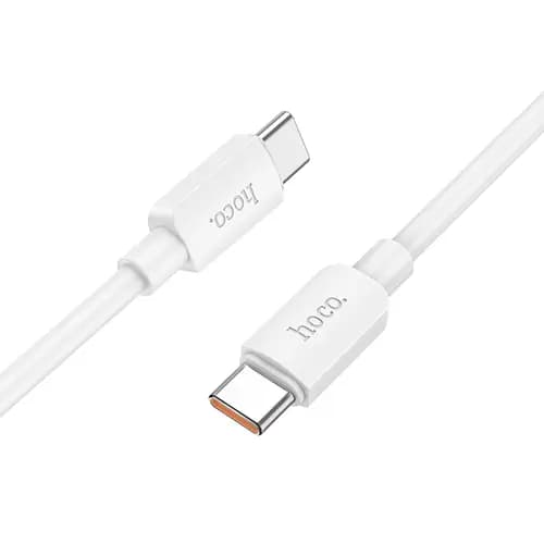 HOCO Cabo USB C para USB C Hoco X96 PD 100W 6A 1m Branco — Novo
